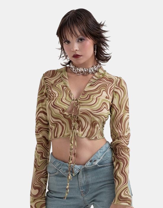 Parisian Poise Button-Up - Image 3