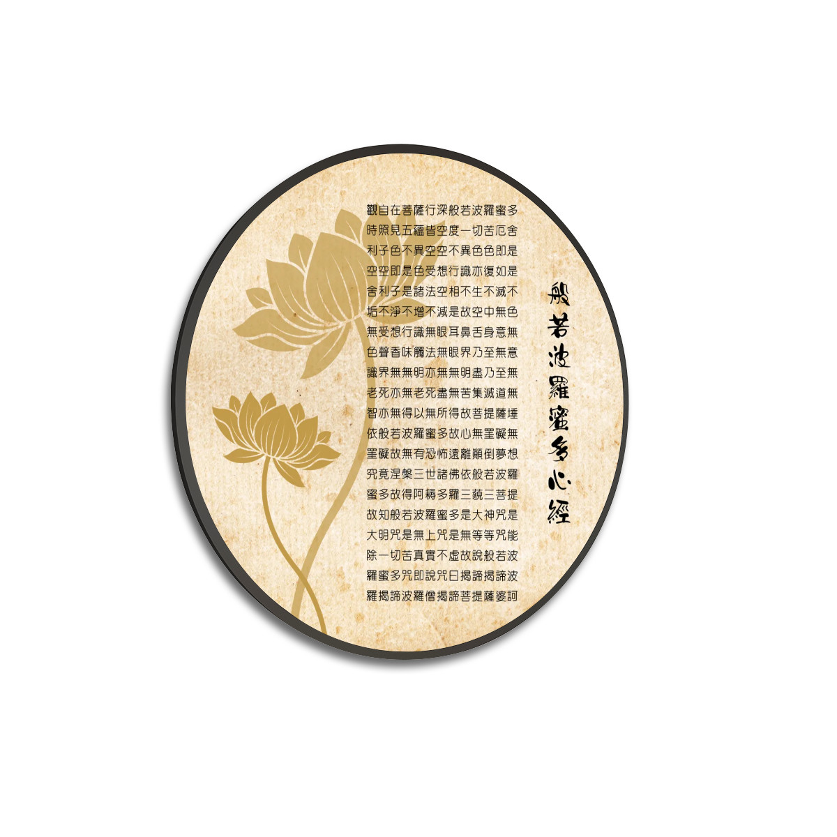 大型圆形框帆布海报 (復古風格)