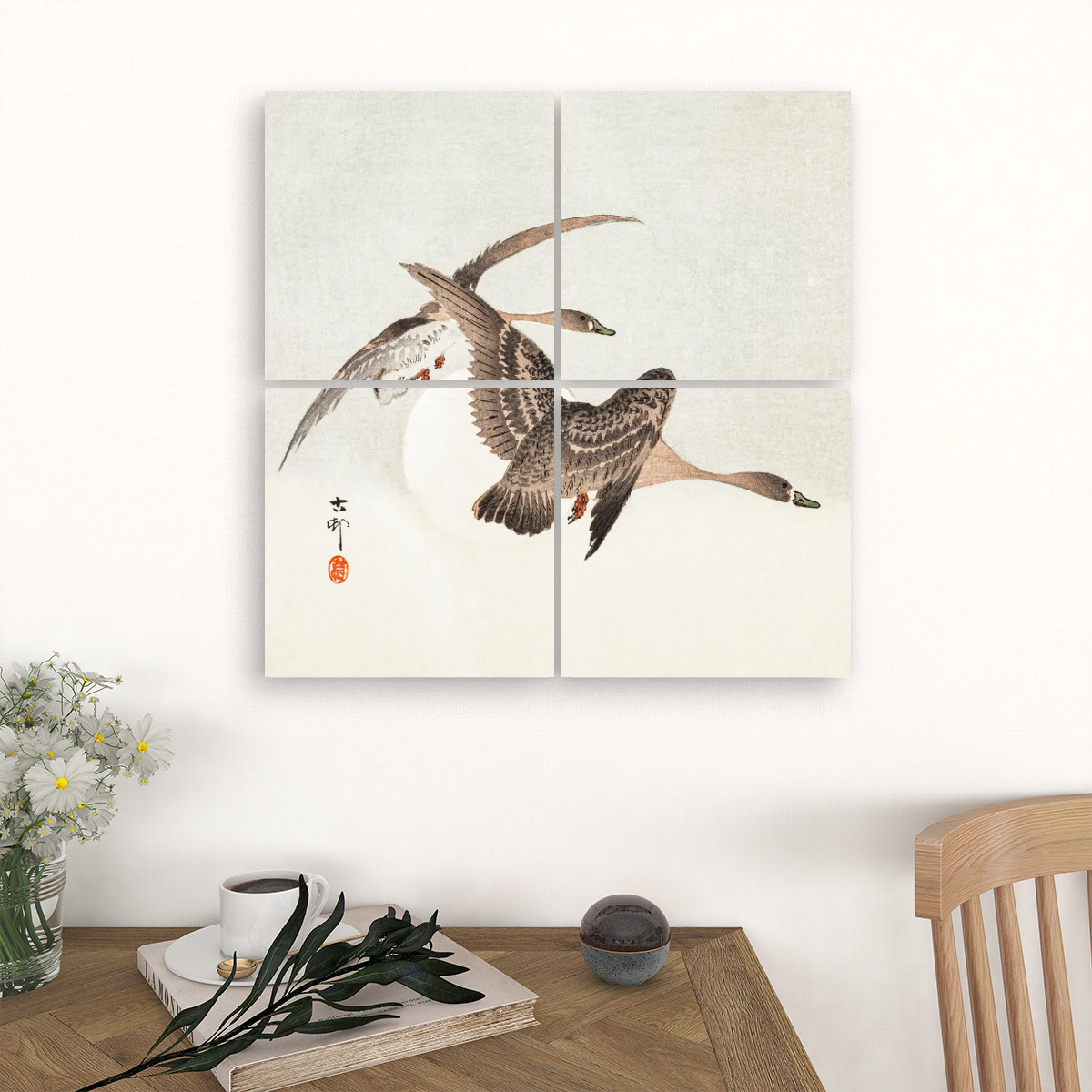 四聯帆布海報 (鳥類 Set A)