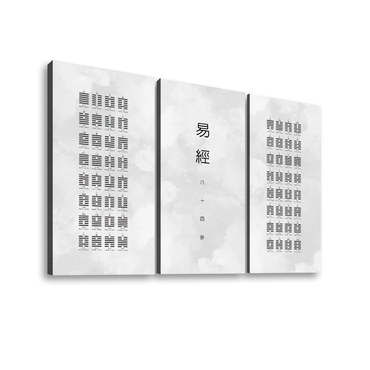 三联帆布海报 (復古風格 Set B)